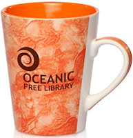 Ceramic Mugs: 13oz Two Tone Decal Coffee Mugs